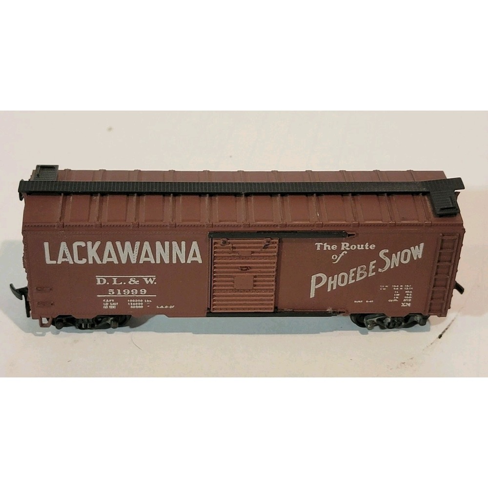 Vintage Ho Scale DL&W Box Car #51999 Lackawanna The Route of Phoebe Snow Model